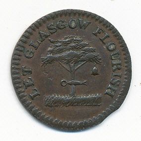 Finlaysons Glasgow Lanarkshire Conder Copper Farthing Token Extremely