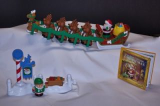 Fisher Price Little People Night Before Christmas Story Set Santa