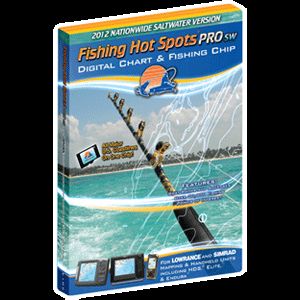 Fishing Hot Spots Pro USA SALTWATER Chip CHARTS / MAPS SD CARD for