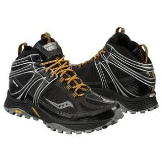 Athletics Saucony Mens ProGrid Adventura GTX Black/Yellow 