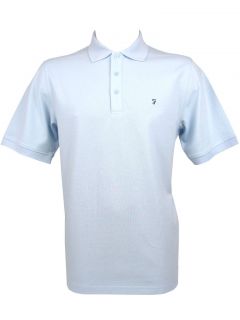 Farah Mens Polo T Shirt with Logo 100 Cotton Pique