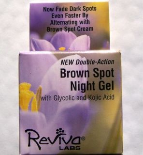 Reviva Labs Brown Spot Night Gel with Glycolic & Kojic 1.25oz