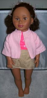 Tollytots sister to American Girl African American curly black hair