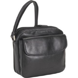 Handbags Derek Alexander Leather Top Zip with Rear Zip Organize Black
