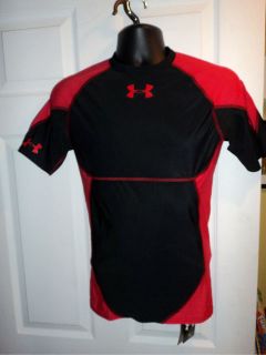  Under Armour Compression Football training shirt Large black red