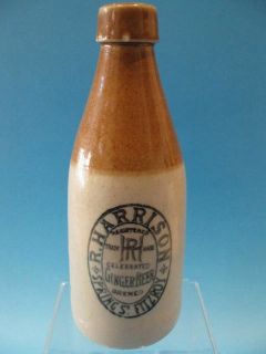 Antique Australian R Harrison Fitzroy Melbourne Pottery Ginger Beer