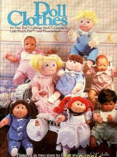 Sewing Patterns For Soft Sculpture Doll Clothes 18 & 24 Dolls