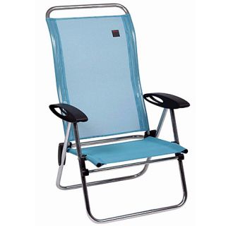 Low Elips aluminum folding chair with adjustable back position