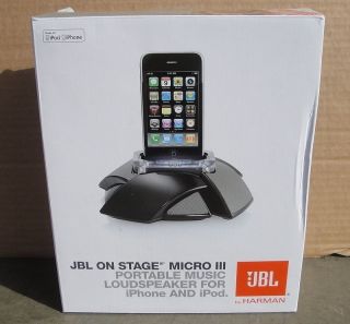 JBL on Stage Micro III Portable Loudspeaker Dock Black