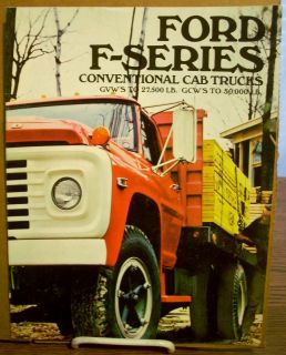 1971 Ford F Series Truck Sales Brochure F500 F600 F600 4x4 F700 F750