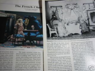 7pg French Doll House Article Chambre Illustrated A1