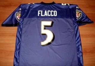 Joe Flacco Baltimore Ravens Jersey 2XL Reebok Premier