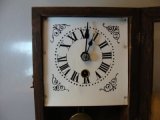 RARE Union Clock Co Black Forrest Cottage Clock AR 1900