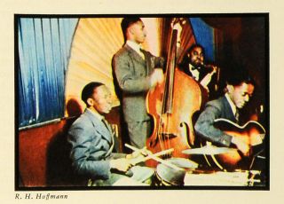 1936 Print Leon Berry Fletcher Henderson Jazz Orchestra Music Harlem