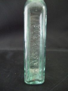 Vintage Castoria Chas H Fletchers Tinted Glass Bottle