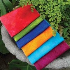 Woolylady World Rainbow 100 Hand Dyed Felted Wool Fabric 6 Pack 6 x