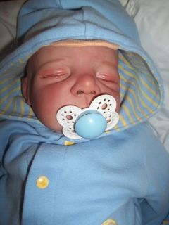Reborn baby boy Kyle sculpt by Pat Moulton realistic skin a must see