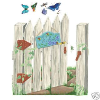 Tatouage Picket Fence Welcome Home Gate 28w x 30H