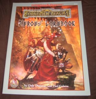 2nd Edition D D Heroes Lorebook Forgotten Realms 1996