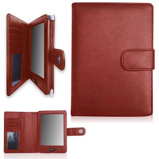 Regal Flip Book Cover Case for Kobo eReader Touch Red