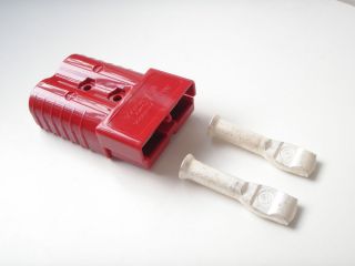  Connector 50mm Cable Contacts Jump Battery Plug Forklift