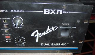Fender Bass Guitar Head BXR 400 Duel Amplifier Amp ASIS