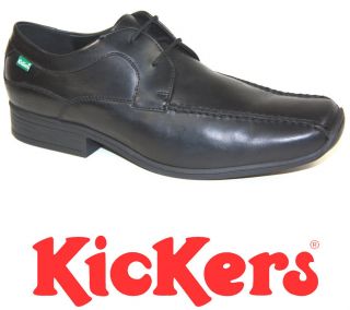 Kickers Wan Lace Black Leather Formal Shoes Size 7 11