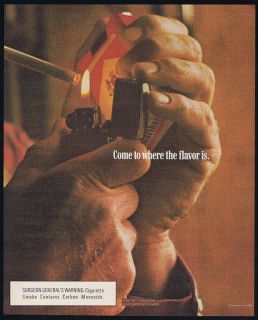 1989 Marlboro Cigarettes Where The Flavor Is Print Ad