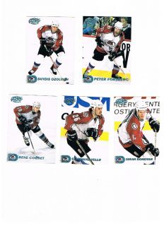 1998 99 Pacific Ice Blue Parallel Avalanche Peter Forsberg