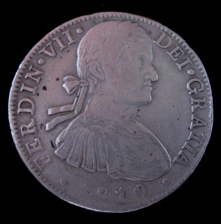1810 Spanish Mexico 8 Reales MO HJ Ferdinand VII
