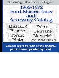 Ford Master Parts Catalog on CD 1965 1972 Galaxie LTD Maverick Mustang