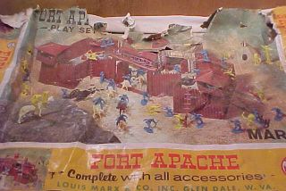 1970s Marx Fort Apache Play Set