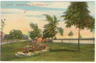  C1908 Fort Madison Iowa Riverview Park