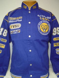 Fort Valley State U Fvsu Wildcats Racing Style Jacket