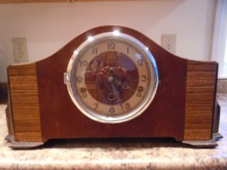 Antique Forestville Westminster Chiming Mantel Clock