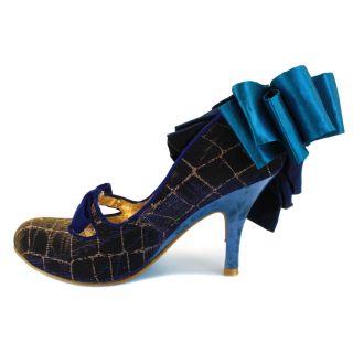 Irregular Choice Candy Floss Fabric Printed Sole Heel Shoes 3921 09C