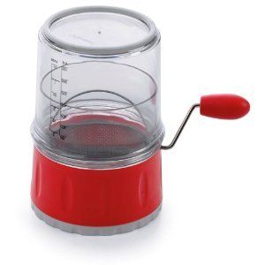 Progressive GFS1 Measuring Flour Sifter Sieve 3 Cup Red