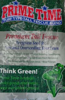  lb Bag of Prime Time Premium Tall Fescue Turf Type Grass Seed