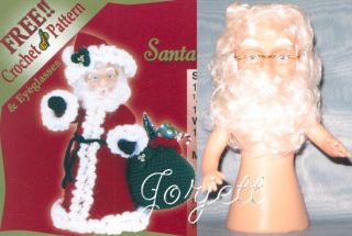 Santa 6 Air Freshener Doll Clothing Crochet Patterns