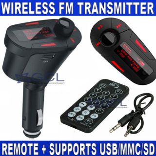 Car FM Radio Transmitter Music Remote for Blackberry Bold Torch 9930