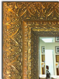 Framed Wall Mirror Mantle Bathroom Mirror Decorative Ornate Antique