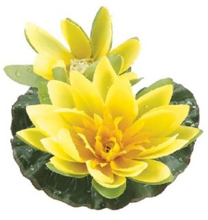  Water Lily 2 Yellow Artificial Plants Flowers Lilies Wedding