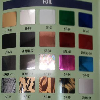  iron on Heat Transfer (FOIL) Vinyl for cutting, apply textile
