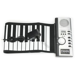 61 Keys Soft Digital Roll Up Folding MIDI Keyboard Piano Electronic