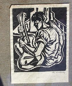 FRANCIS DE ERDELY LISTED CALIFORNIA MODERNIST SEATED FIGURES WITH