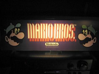 Mario Bros Brothers Non Jamma Arcade Marquee Header