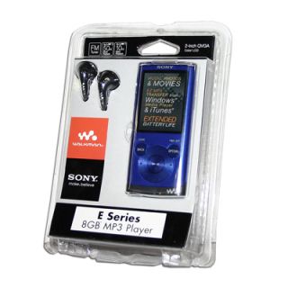 Sony Walkman NWZ E354 Blue (8 GB) Digital Media Player NEW iTunes