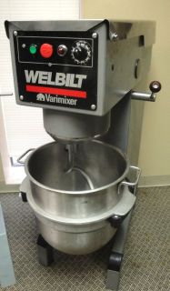 Welbilt 40qt Mixer with Bowl Hook Paddle Commercial NSF