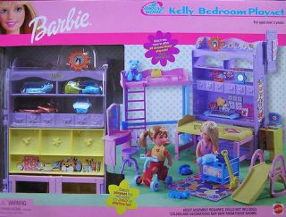 2000 KELLY BEDROOM PLAYSET BARBIE DOLL ALL AROUND HOME NEW NRFB