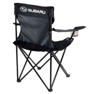 Subaru Black Folding Outdoor Chair with Carry Bag